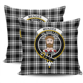 Clan Menzies Black & White Modern Tartan Crest Pillow Cover AG26 Clan Menzies Tartan Today